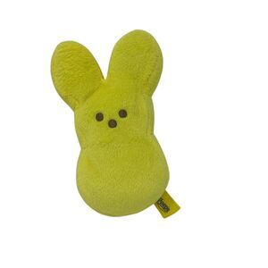 Peeps Bunny Plush‎ 6" Rabbit Easter Yellow Stuffed Animal Easter Toy